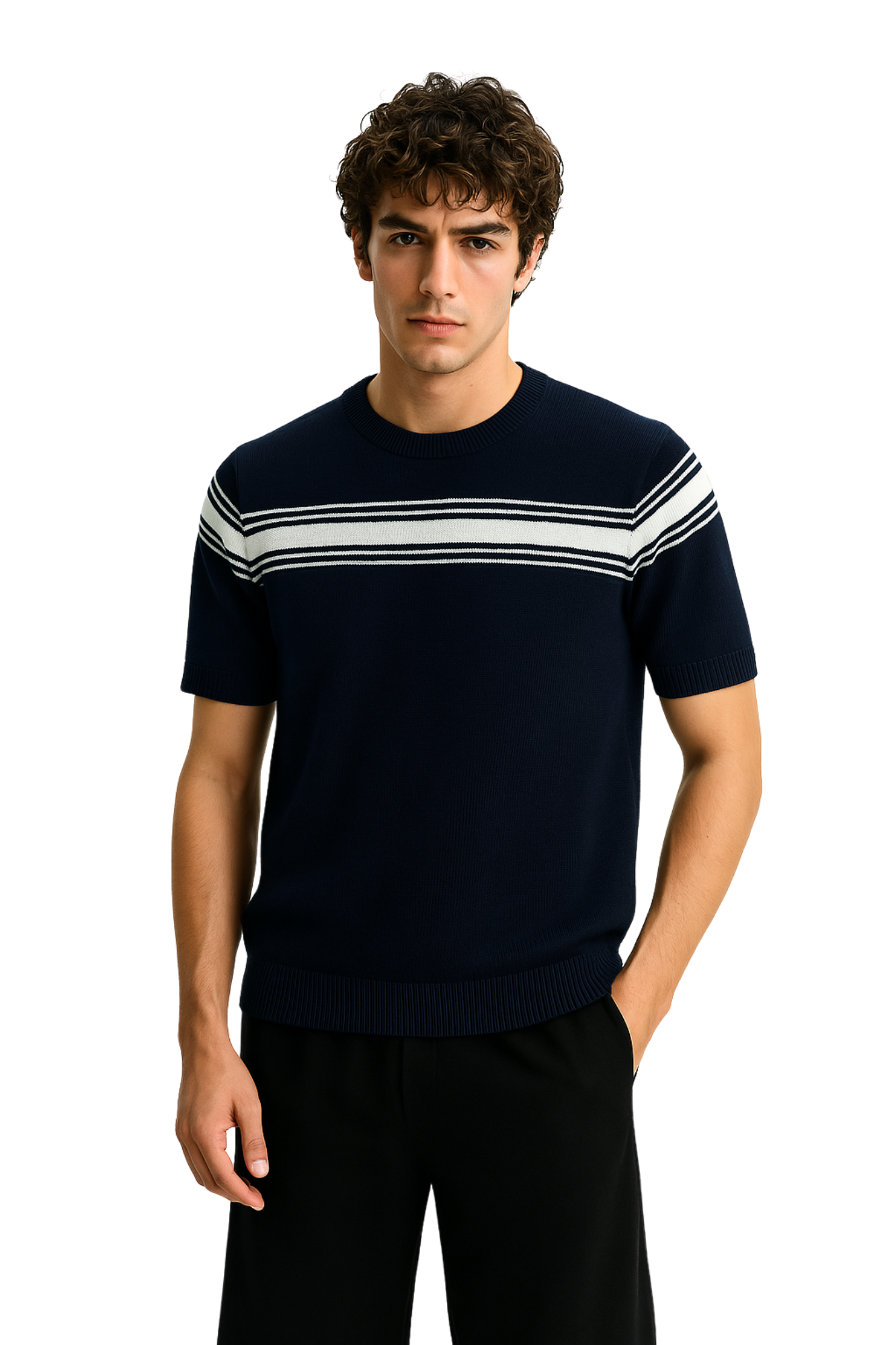 KNIT T-SHIRT